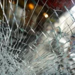 Vitre Cassée résidentiel à Anderlecht nécessitant une intervention d'urgence et une mise en sécurité.