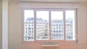 Comparaison après Remplacement de simple vitrage par du Double Vitrage a Anderlecht sur des châssis en bois existants dans une maison à Anderlecht.